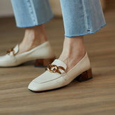 Ada Echtleder-Loafer mit Kette